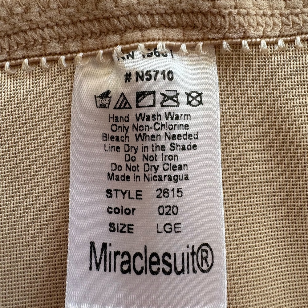 Miraclesuit Inches Off Shapewear Waist Trainer Cincher Corset Warm Beige L - Picture 9 of 10